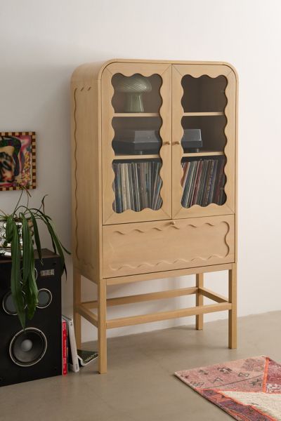 Urban Outfitters Stacie Tall Storage Cabinet In Ivory At