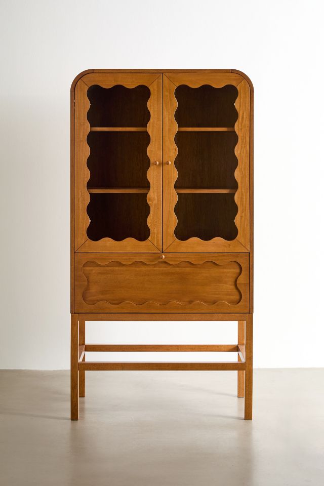 Stacie Tall Storage Cabinet - Cottage Charm