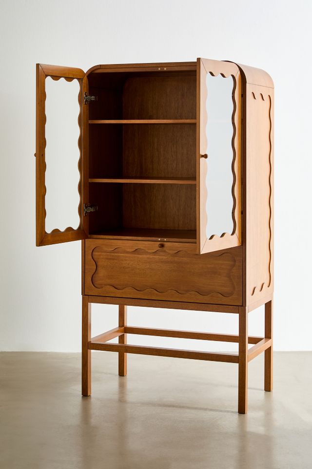 Stacie Tall Storage Cabinet - Cottage Charm