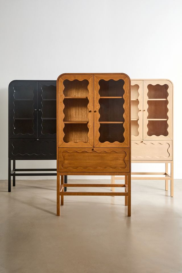 Stacie Tall Storage Cabinet - Cottage Charm