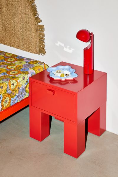 Urban Outfitters Parker Nightstand In Red At