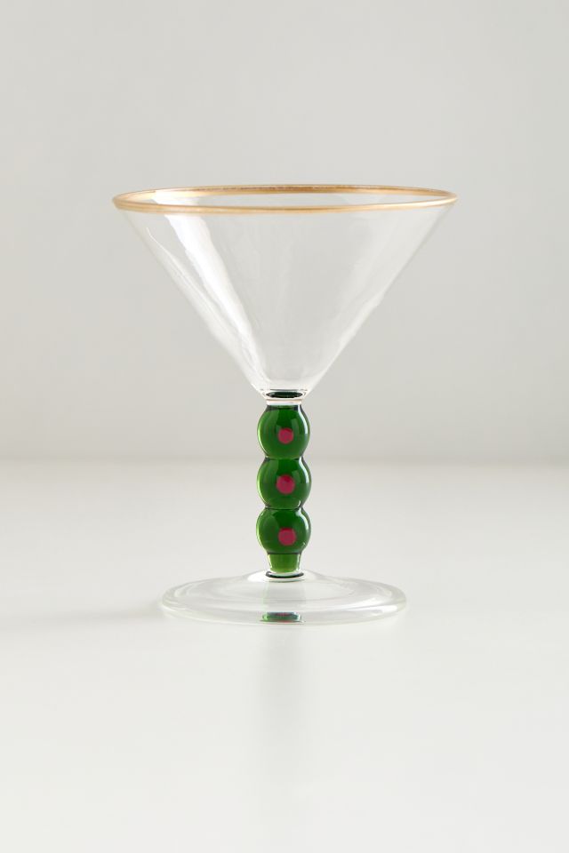 Stacked Icon Stem Martini Glass