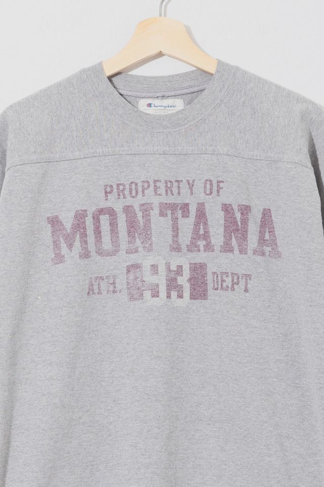 Vintage Y2K University of Montana Champion Long Sleeve Jersey T-Shirt #1
