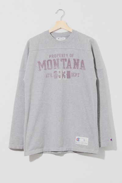 Vintage Y2K University of Montana Champion Long Sleeve Jersey T-Shirt