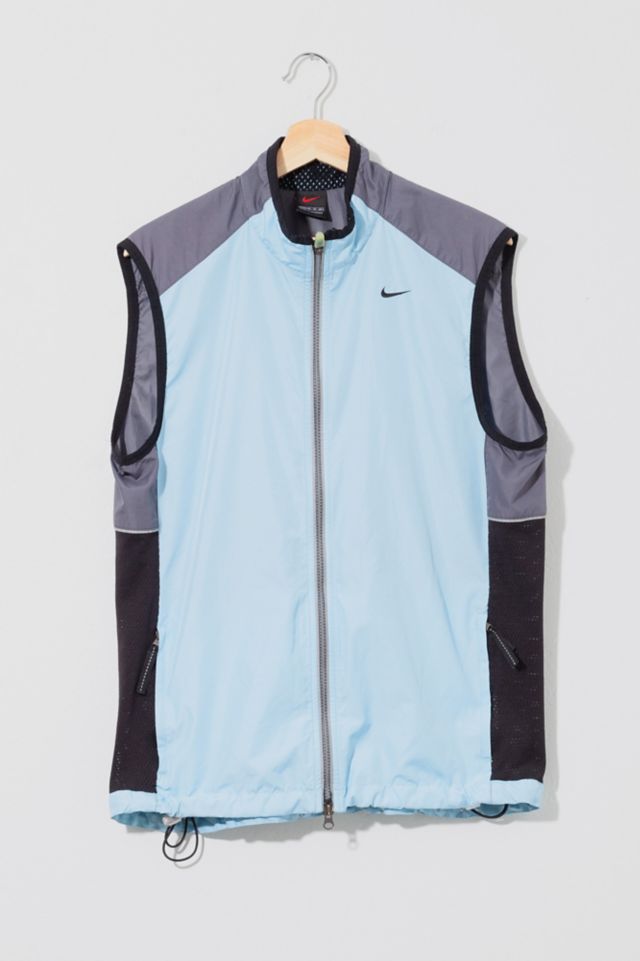 Vintage Y2K Distressed Nike Light Blue Running Vest