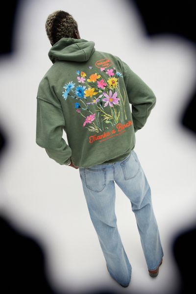 Urban Outfitters Thanks A Bunch Hoodie Sweatshirt In Green, Men's At