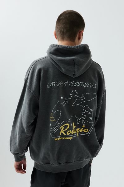 Urban Outfitters Rodizio Western Hoodie Sweatshirt In Black, Men's At  In Gray