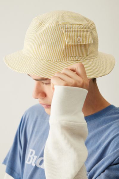 American Needle Seersucker Pocket Bucket Hat