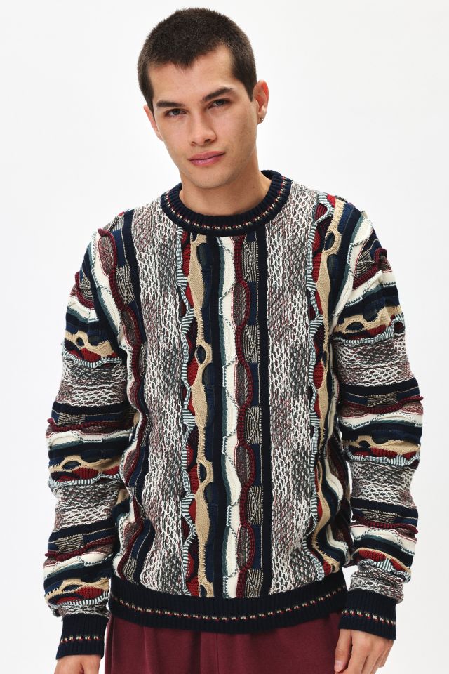 Ayker Multi Texture Knit Crew Neck Sweater