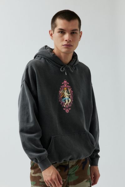Urban Outfitters Cherub Hoodie Sweatshirt In Black, Men's At  In Gray