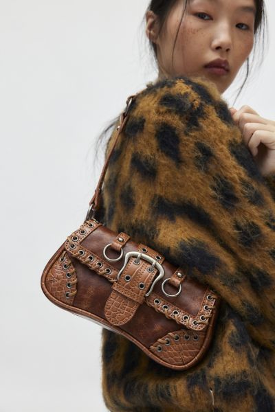 Silence + Noise Jade Laced Rivet Bag