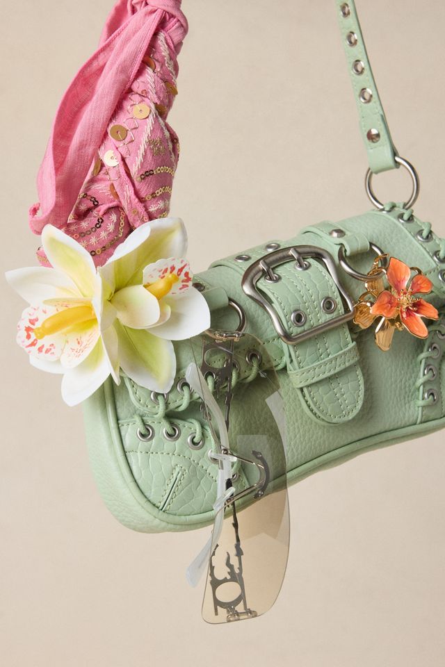 Silence + Noise Jade Laced Rivet Bag | Urban Outfitters