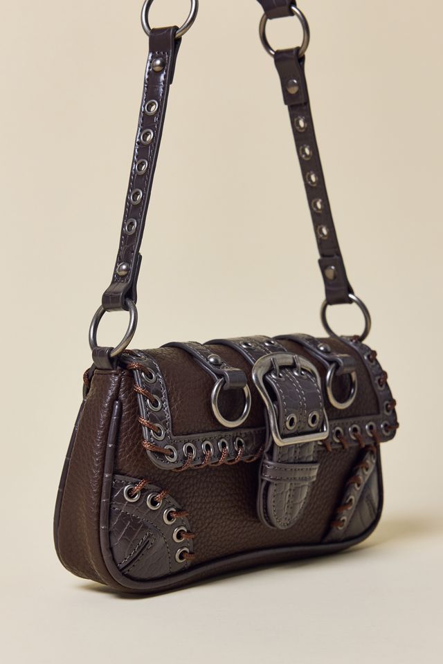 Silence + Noise Jade Laced Rivet Bag #1