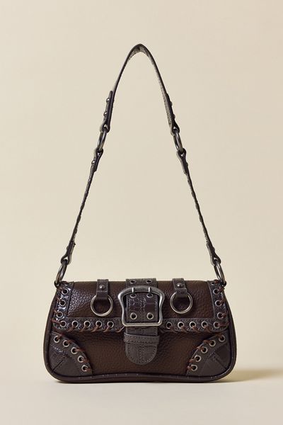 Silence + Noise Jade Laced Rivet Bag