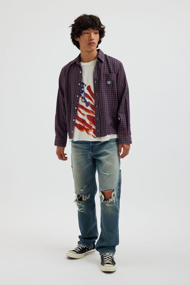 Jean utilitaire BDG coupe droite déchiré #2