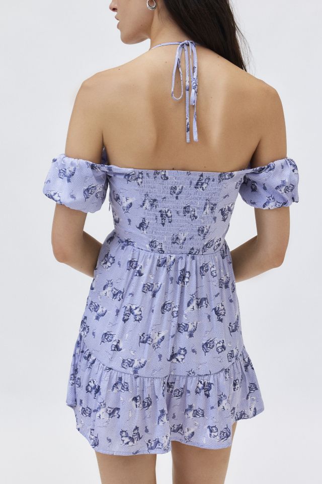 Robe Mini Kimchi Bleu Courtney Épaules Dénudées #3