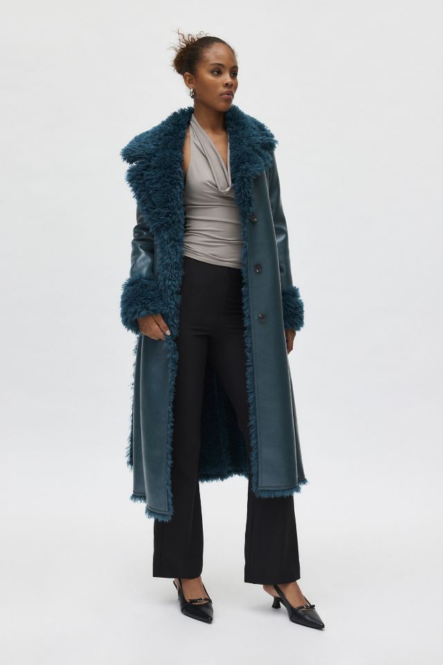 Manteau Trench en Faux Cuir Silence + Noise #1