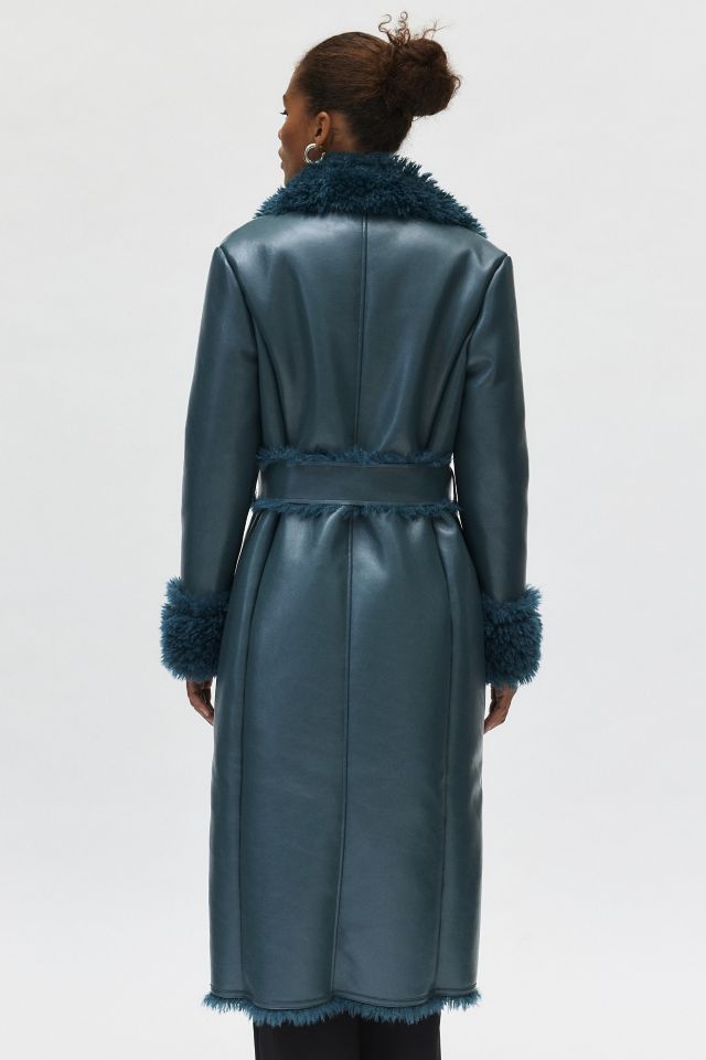 Manteau Trench en Faux Cuir Silence + Noise #3