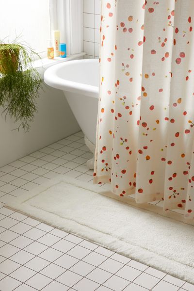 Urban Outfitters Border Runner Bath Mat In Ivory At