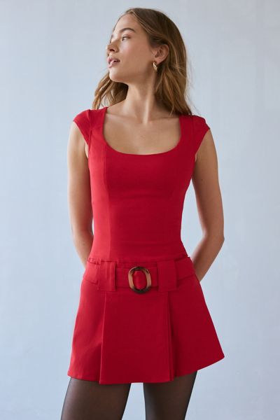 ★YOUHEE★YOUHEE PLEATS MINI DRESS Pleated Hem Mini Dress – Suzy Shier