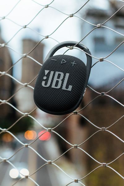 Shop Jbl Clip 4 Portable Bluetooth Waterproof Speaker In Black At Urban Outfitters