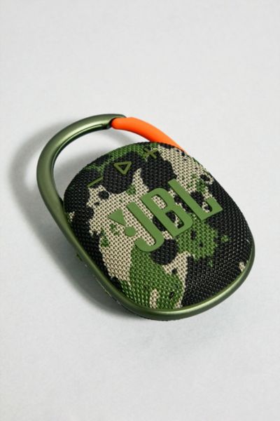 Shop Jbl Clip 4 Portable Bluetooth Waterproof Speaker In Camo At Urban Outfitters