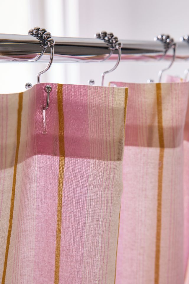Multi-Striped Patterned Shower Curtain