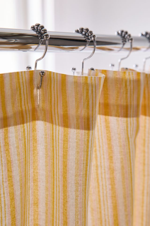 Multi-Striped Patterned Shower Curtain