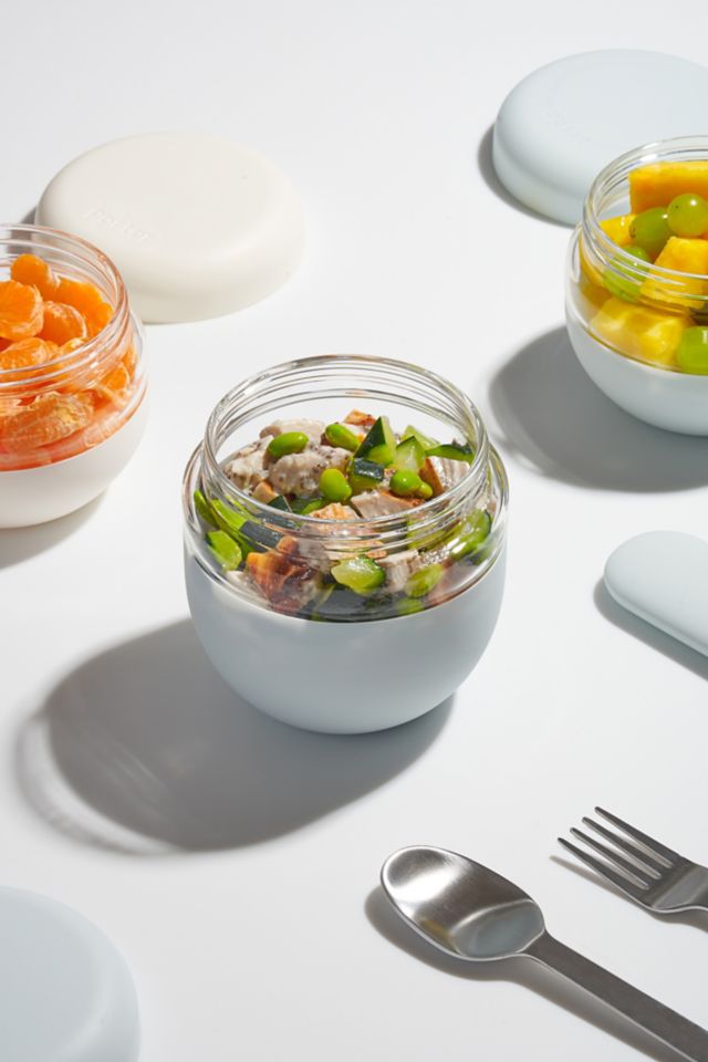 Mint 16 oz Glass Meal Prep Bowl with Silicone Sleeve
