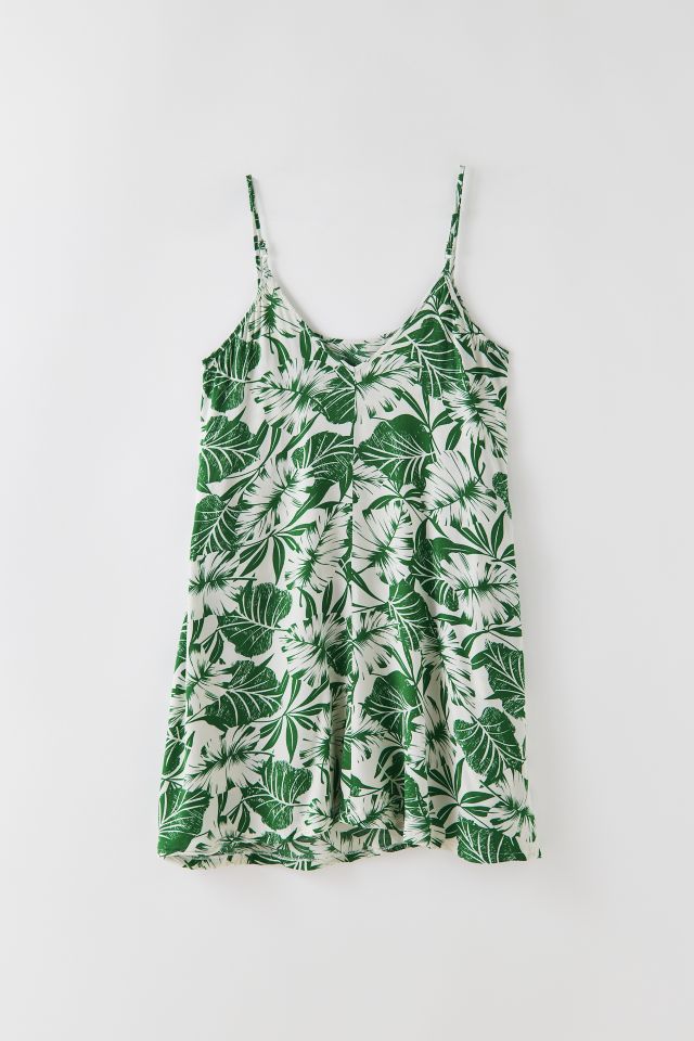 Vintage Tropical Floral Mini Dress | Urban Outfitters