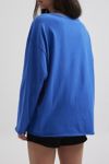 Varsity Vintage Graphic V-Neck Long Sleeve Tee