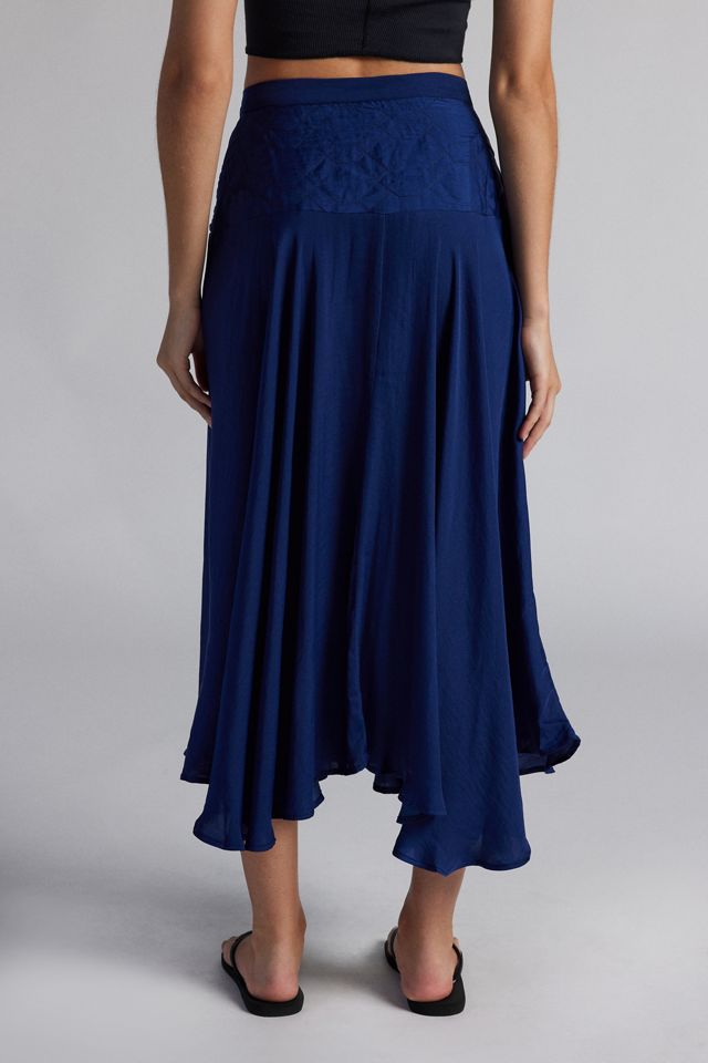 Kimchi Blue Vanessa Drop Waist Midi Skirt | Urban Outfitters