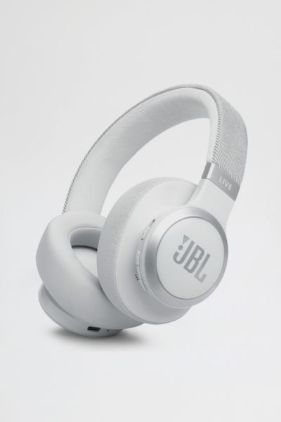 Shop Jbl Live 770nc Wireless Over-ear Adaptive Noise Canceling Headphones In White At Urban Outfitters