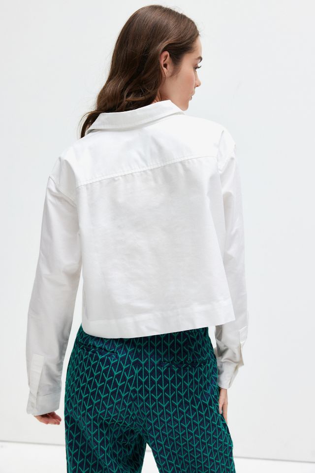 WILDFANG Essential Cropped Button-Down Shirt #2