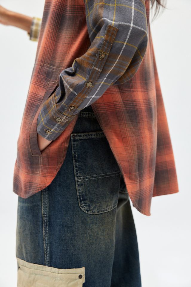 BDG Rick Spliced Boyfriend Flannel Shirt #2