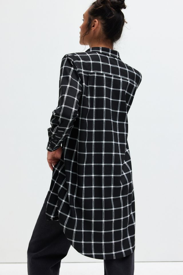 WILFANG Essential Plaid Pattern Long Shirt #3