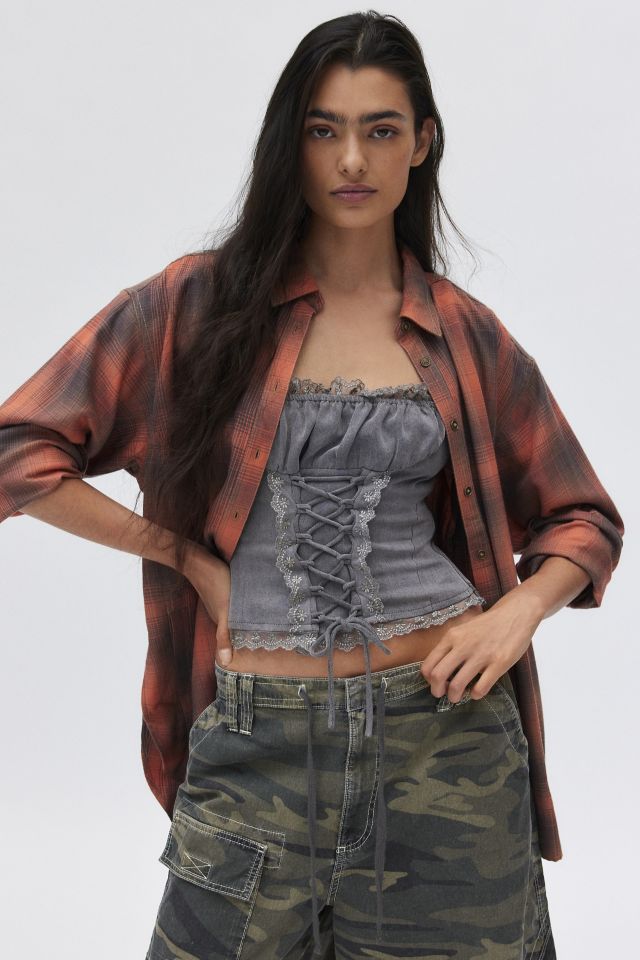 BDG Rick Boyfriend Flannel Shirt
