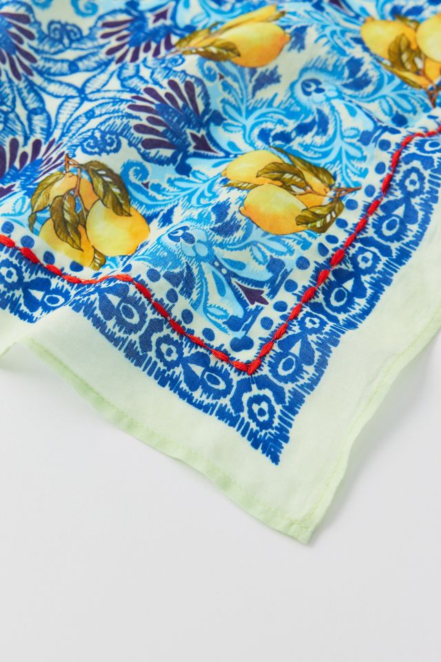 Vismaya Floral Cobalt Bandana #1