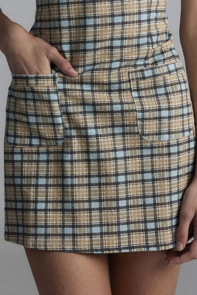 Motel Gingka Check Shift Mini Dress #2