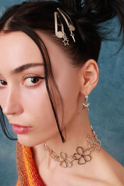 Velvet Luna Spiked Ball Earrings In Silver, Women's At Urban Outfitters In Gold