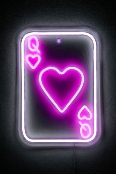 Queen Of Hearts Neon Sign