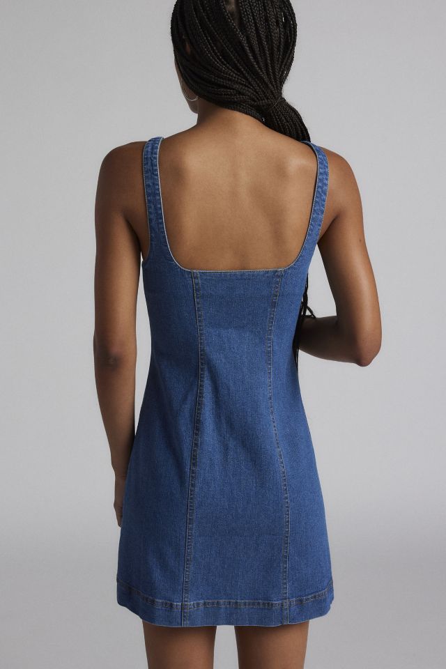 BDG Riley Denim Mini Dress #2