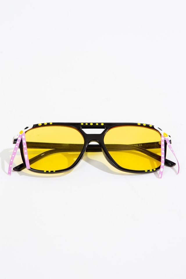 Zig Zag Peachy Sweet Aviator Sunglasses #3