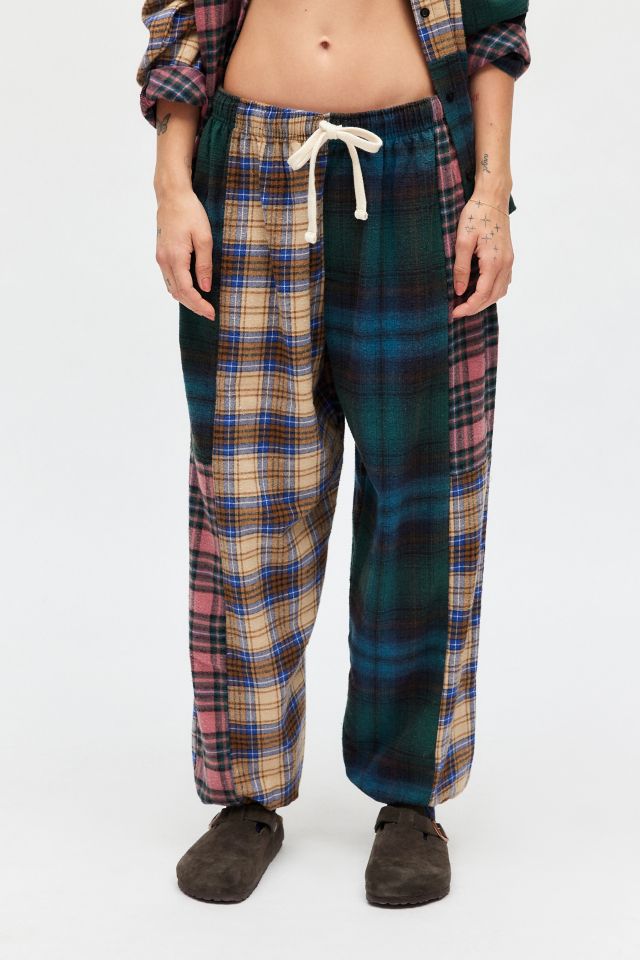 Out From Under Spliced Check Flannel Jogger Sweatpant #1