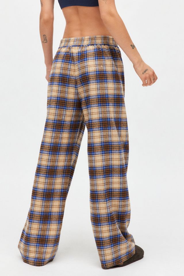 Out From Under Checked Brushed Flannel Straight Lounge Pant #4