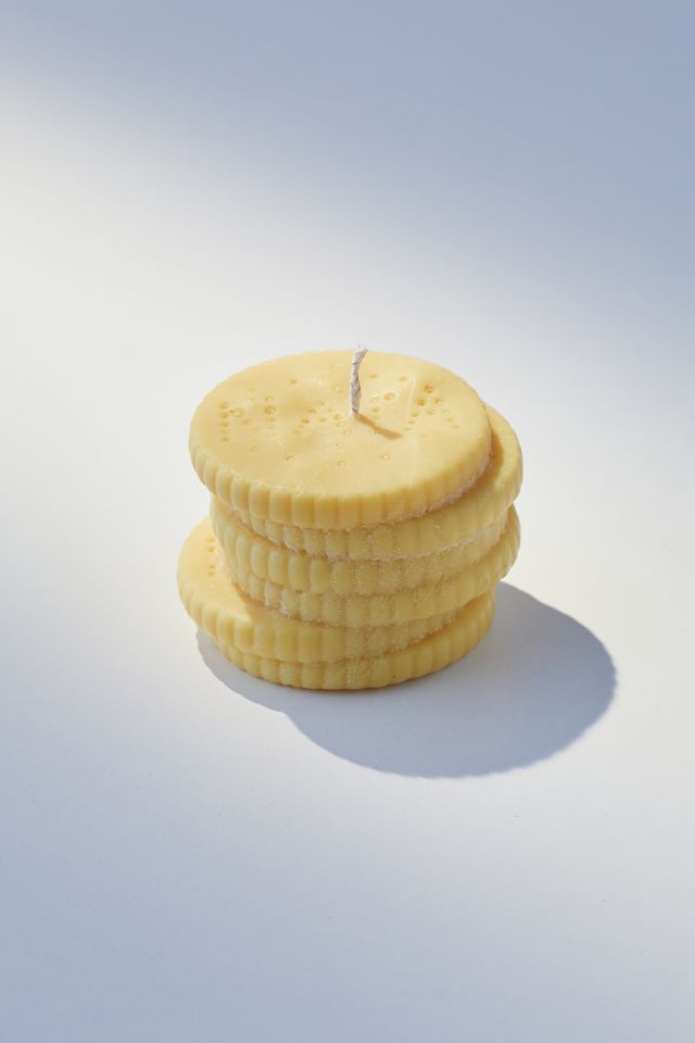 Nata Concept Store Cheese Cracker Shaped Candle #1