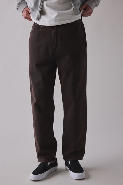Thrills Slacker Relaxed Fit Jean In Brown, Men's At Urban Outfitters In Black