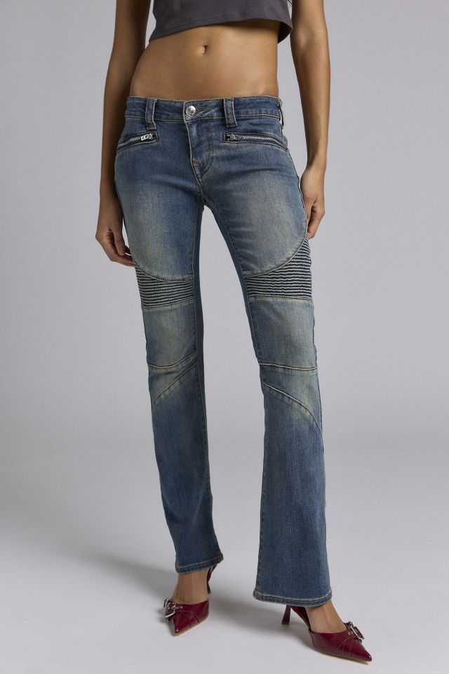 Tue Religion Becca Moto Low Rise Bootcut Jean #1