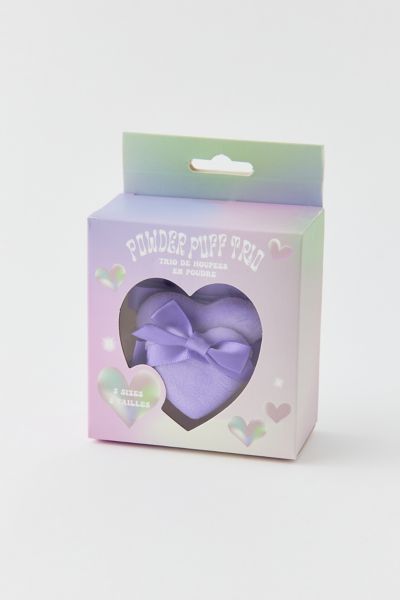 UO Heart Powder Puff Makeup Applicator Trio Set