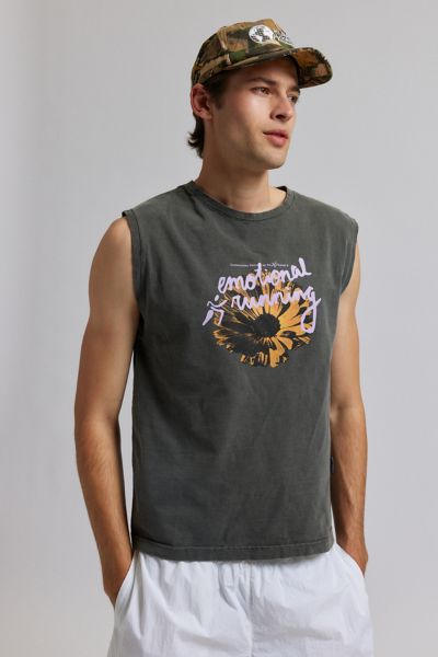 Hermanos Koumori T-shirt sans manches coupé pour course émotionnelle